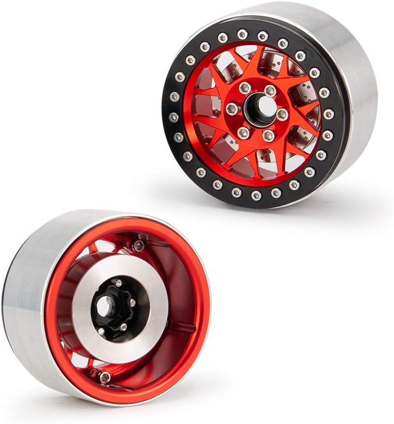 QUE-T 4pcs Heavy Duty Wheel Weights for 1/10 RC 1.9" Beadlock Rims Crawler
