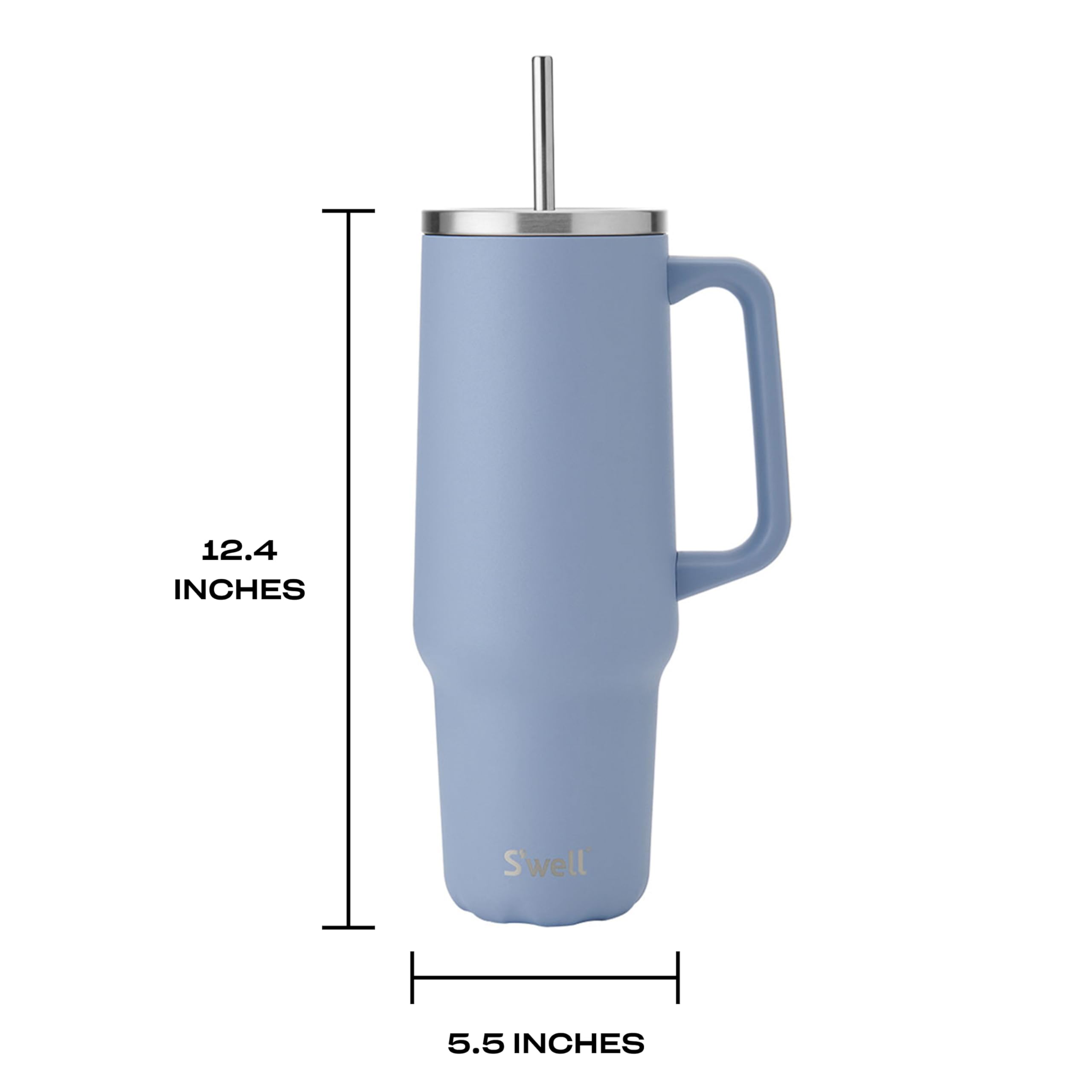 Amazon.com: S'well Recycled Stainless Steel Tumbler XL with Straw