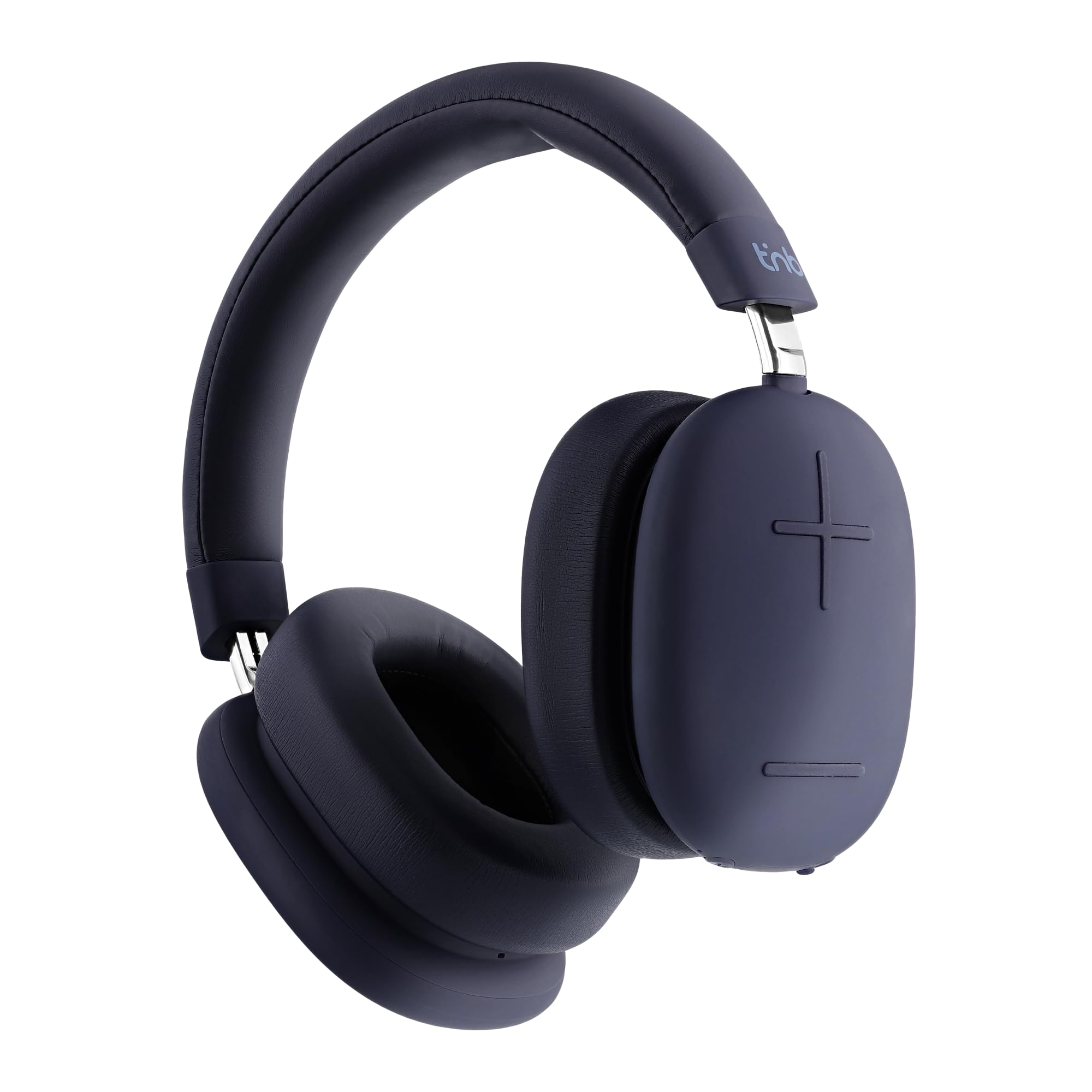 T'nB - Bounce ANC Midnight Blue, Cuffie Bluetooth senza fili, Riduzione del Rumore Active ANC, Autonomia 50h, Suono Immersivo, Microfono Integrato, Bluetooth 5.3, Jack 3.5mm, Borsa per il trasporto