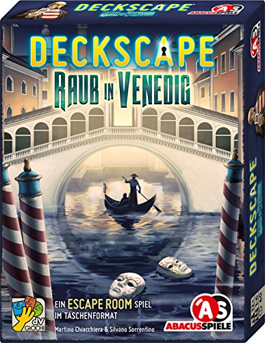 ABACUSSPIELE 38182 - Deckscape - Raub in Venedig, Escape Room Spiel, Kartenspiel Cover