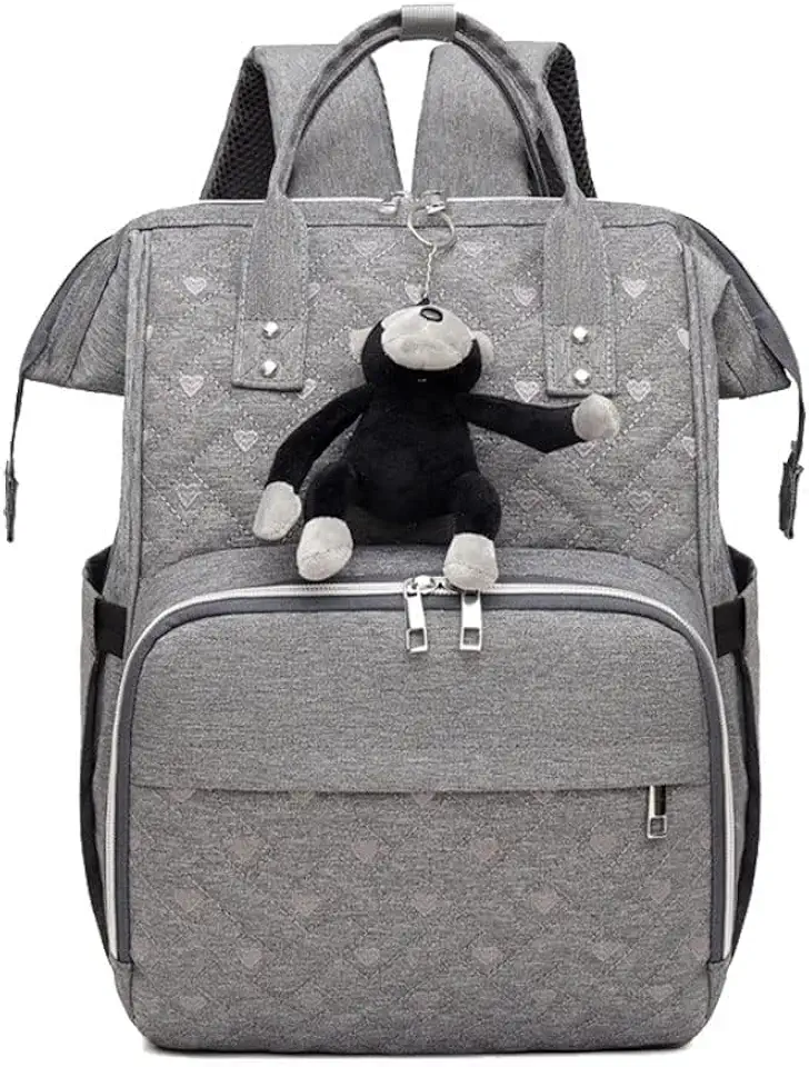 Bolsa Mochila Maternidade Impermeável Multifuncional- Estilo e Praticidade para Mamães Modernas, Com Grande Capacidade para Todo o Essencial do Bebê