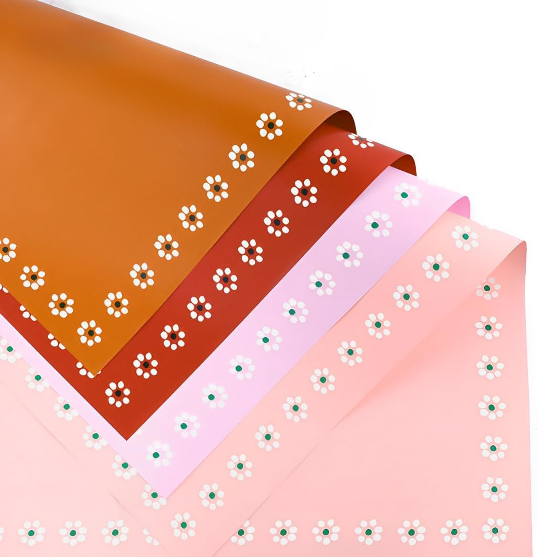 OPHRBU 20 Sheet Flower Wrapping Paper - Waterproof Floral Bouquet Wrapping Paper，for Wedding Birthday Gift DIY Gift Packaging Material Florist Supplies image 5