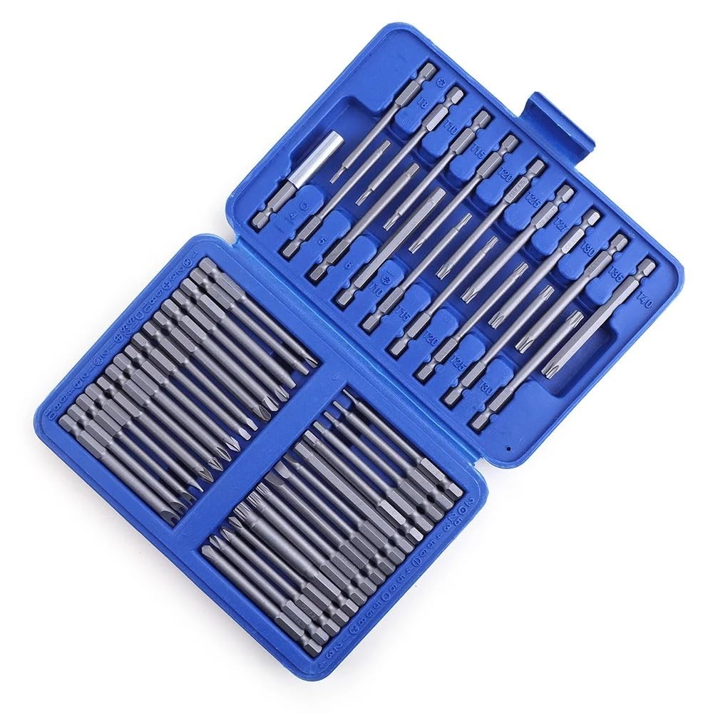 Inserti per Avvitatore,Punte Avvitatore Set di cacciaviti multifunzionali da 1/4 in Acciaio al Cromo-vanadio(50 PCS)