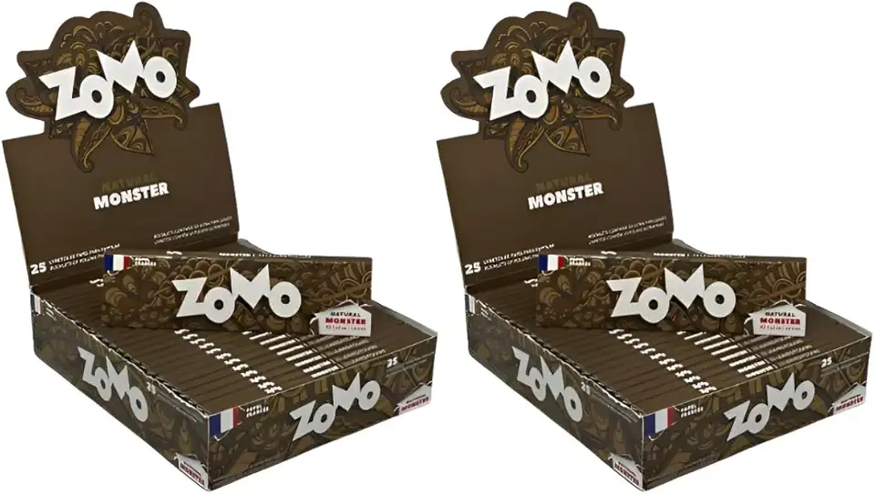 Kit 2 Caixas C/25 Seda Z o m o Brown Grande Natural King Size