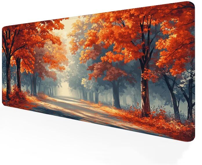 Tapis de souris gamer XXL aux bords cousus durables et friction modérée