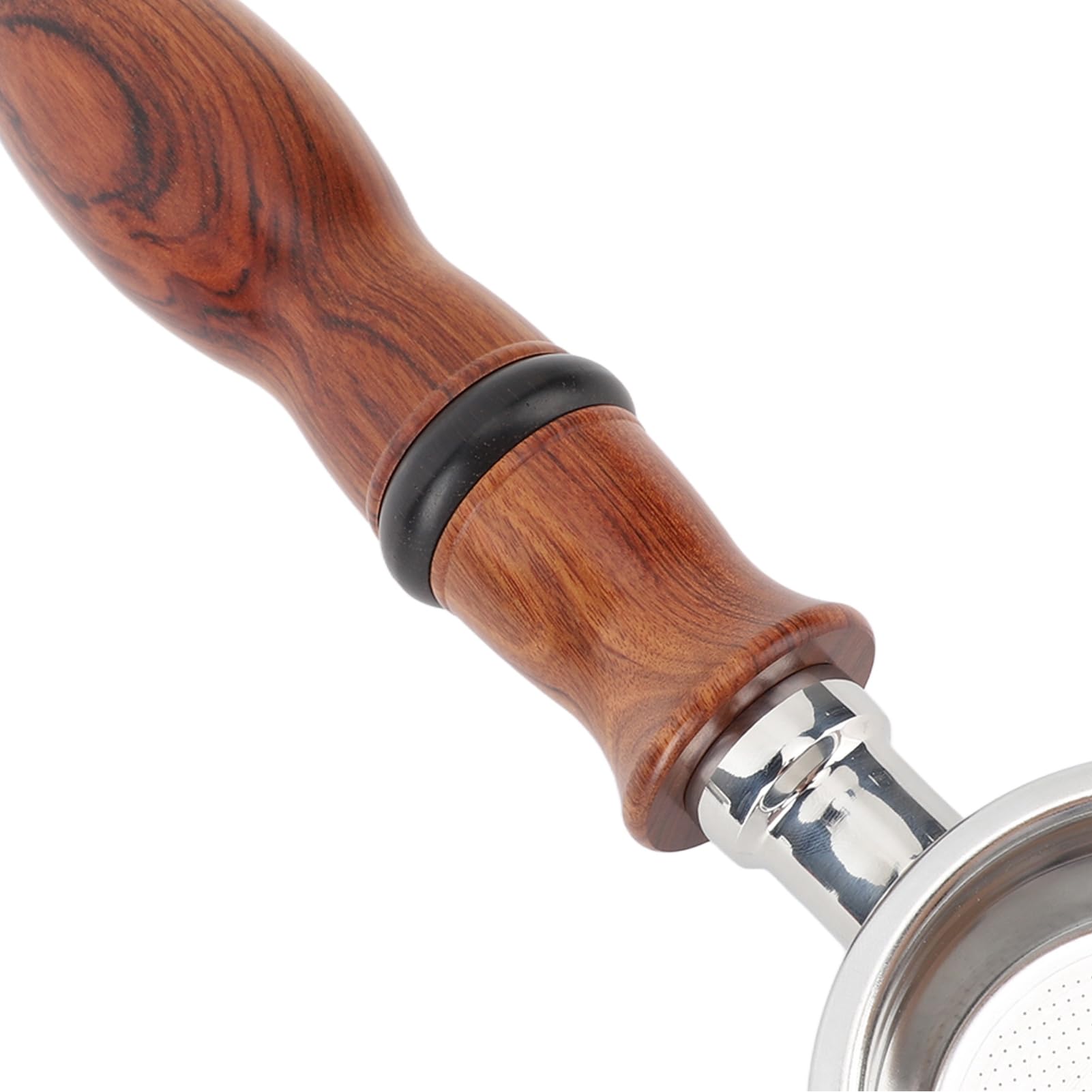Portafiltro sin Fondo de 58mm, de Palisandro, Portafiltro Hueco de Acero Inoxidable para para Expobar E61 y GEMILAI (Tipo 2)