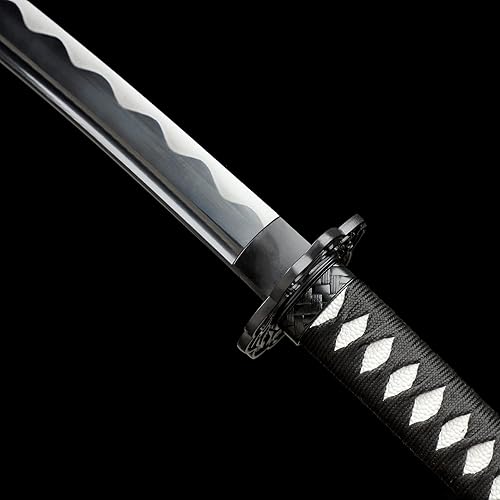 Miniatura 4 de CHENGYING Katana Sword,Real 41 Inch 3.42 Pound Full Tang White Japanese Samurai Sword CY-2022ABUA-1,We Provide a Variety Katanas,Perfect for Gifts