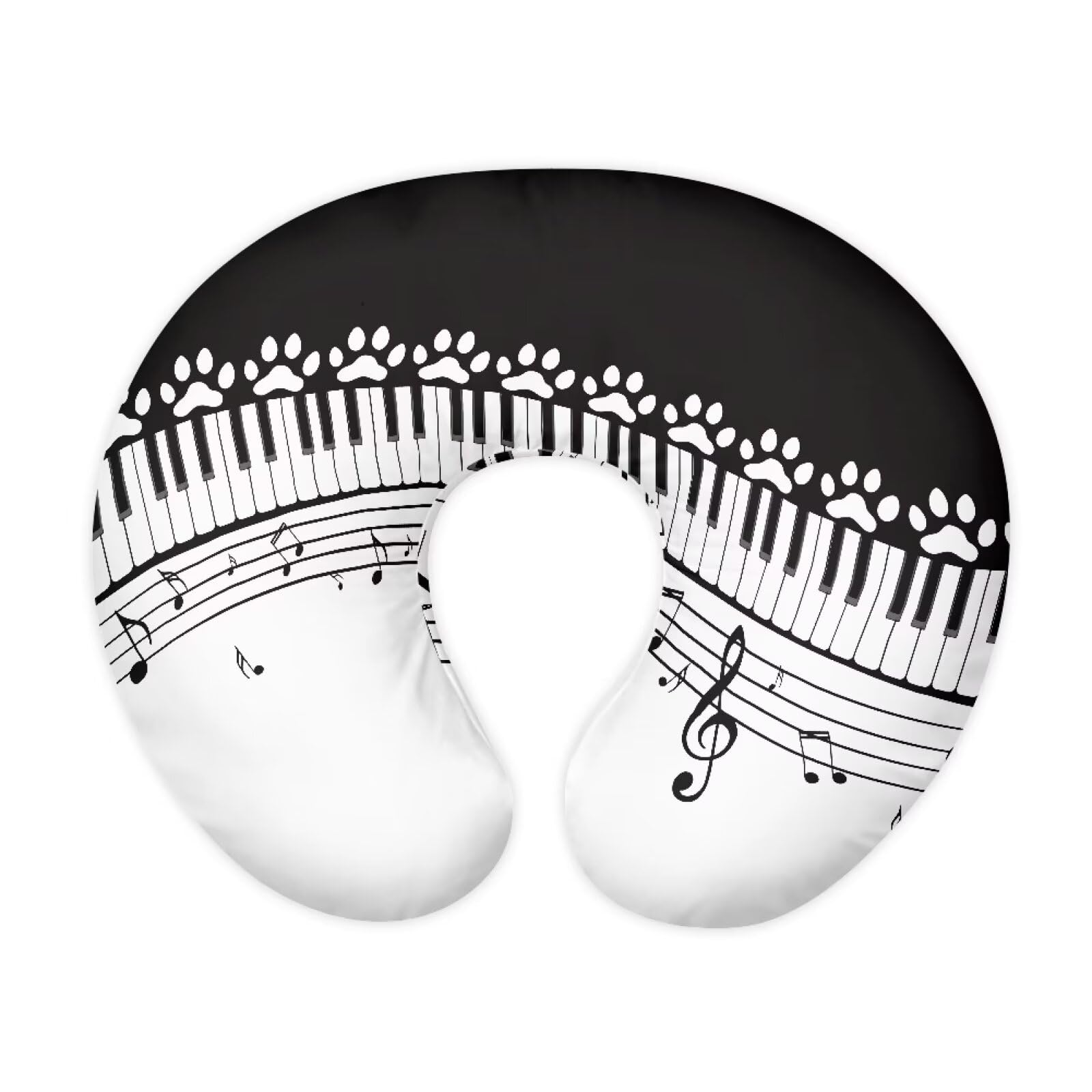 Nopersonality Piano Paws Nursing Pillow Cover for Baby Boy Girl, Stretchy Breastfeeding Pillow Slipcover for Bottle Feeding, Custom Gifts for Toddler Infant