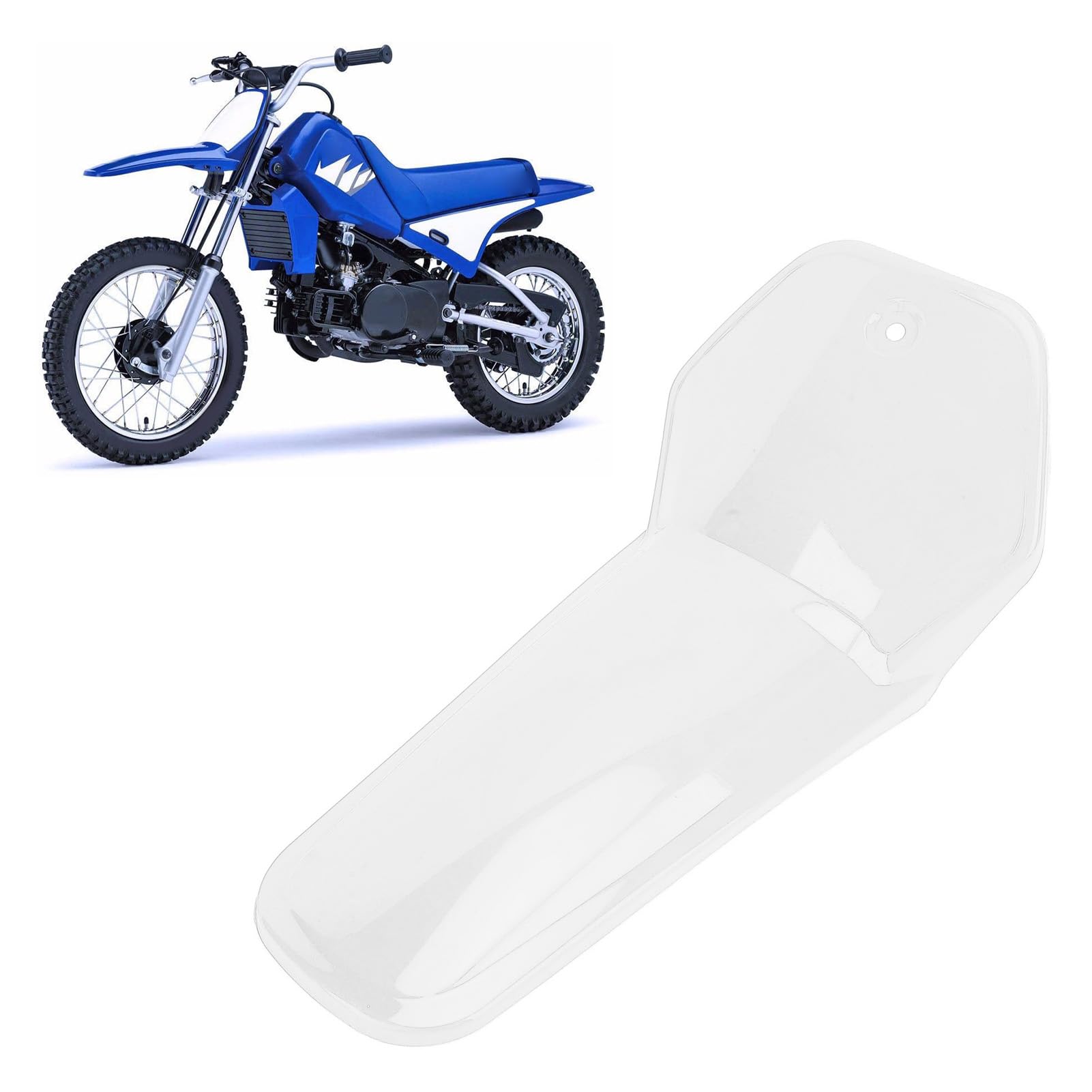 Motocykl Vordere Splash Guard, Dirt Bike Front Machuard Zapobiega Długotrwałej Poprawie Bezpieczeństwa jazdy. (WHITE)