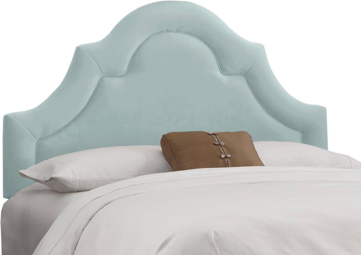 Queen Marin Upholstered Headboard, Blue, Handcrafted