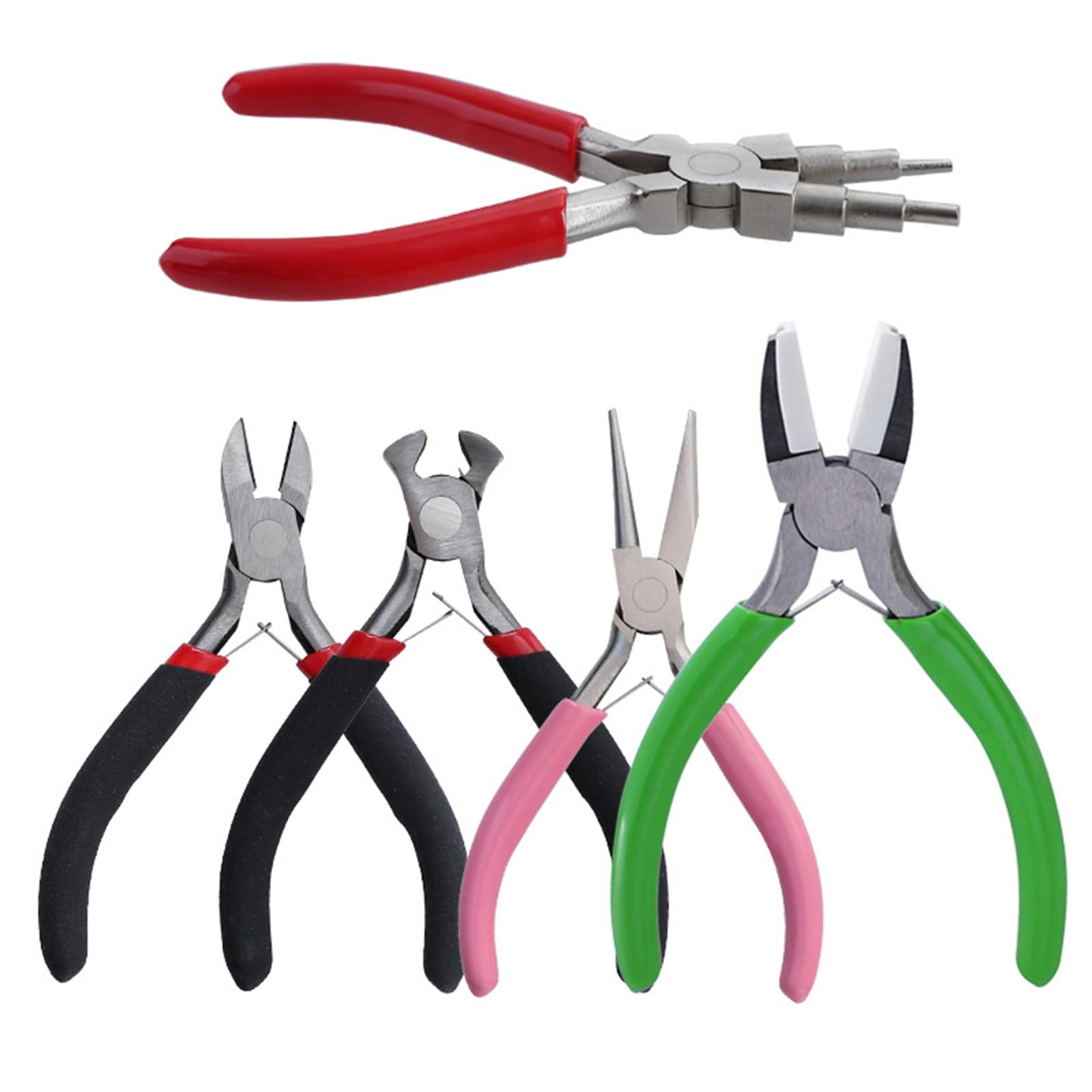 Jewelry Pliers Set,Hand Crimping Winding Tools,Supplies Repair/Cut Kits for Crafting Bracelet Beading DIY Craft Jewelry Making Supplies(F)