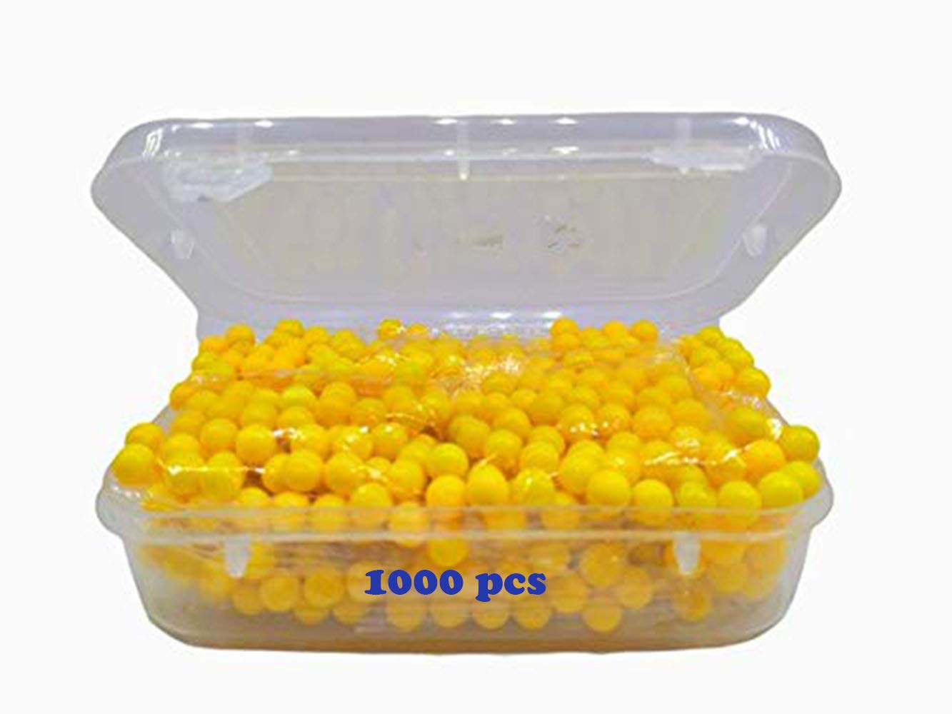 kd and sons 1000 pcs 6 mm Plastic bb Bullets for Toy Gun & air Gun with Container || Yellow Colour (1000 pcs)