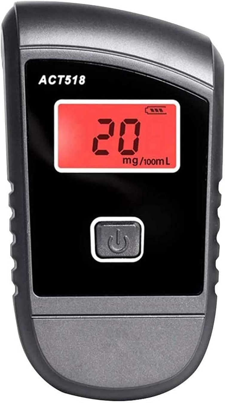 Breath Alcohol Tester for Personal & Professional Use, Breathalizer for Alcohol with 4 Mouthpieces for Drivers Or Home Use