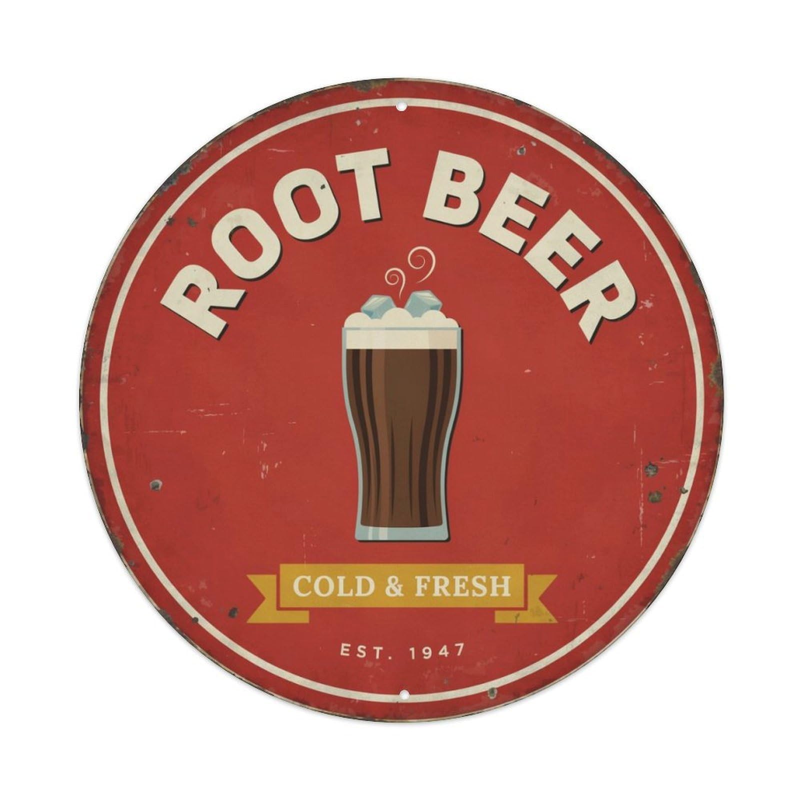 Root Beer Retro Soda Metal Tin Sign Plaque