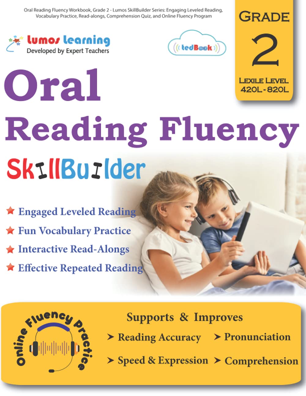 Buy Oral Reading Fluency Workbook Grade 2 Lumos SkillBuilder Series