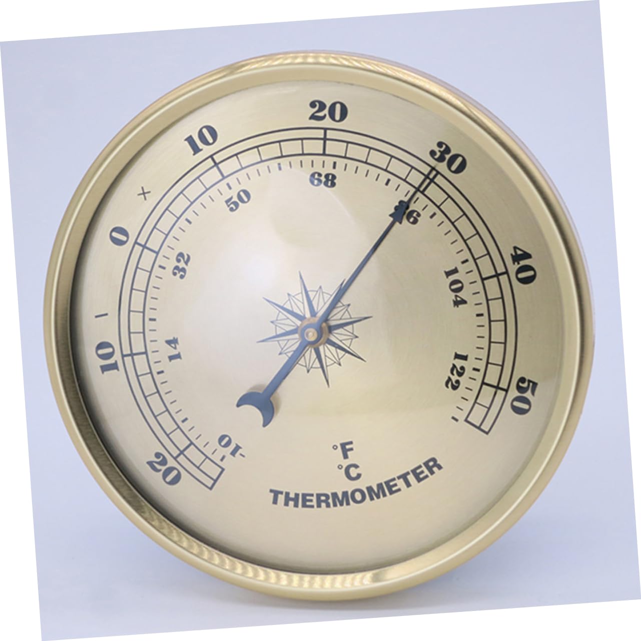 Uonlytech 4pezzi Termometro Metallico Rotondo Digitale Per Esterni e Interni Misuratore Di Temperatura Per Giardino Garage e Laboratorio Strumento Pratico e Durevole Per Uso Quotidiano