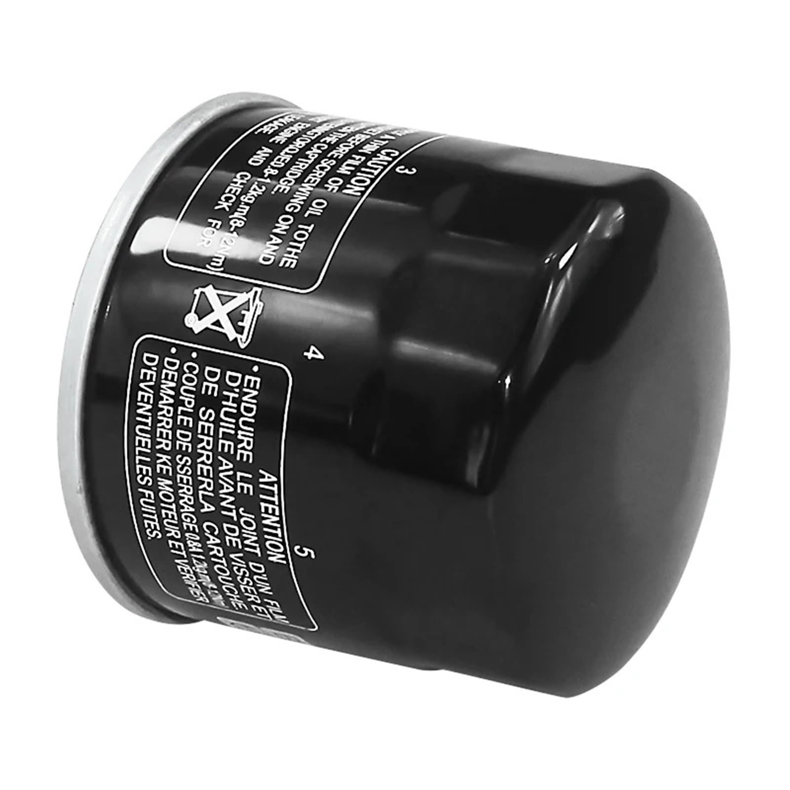 Filtro olio per motociclette Adatto per Suzuki GSX600F Katana GSX1200 Inazuma GSX1250F BKing GSX1300R Hayabusa GSX1400 Filtro olio per moto(Black-3 pcs)