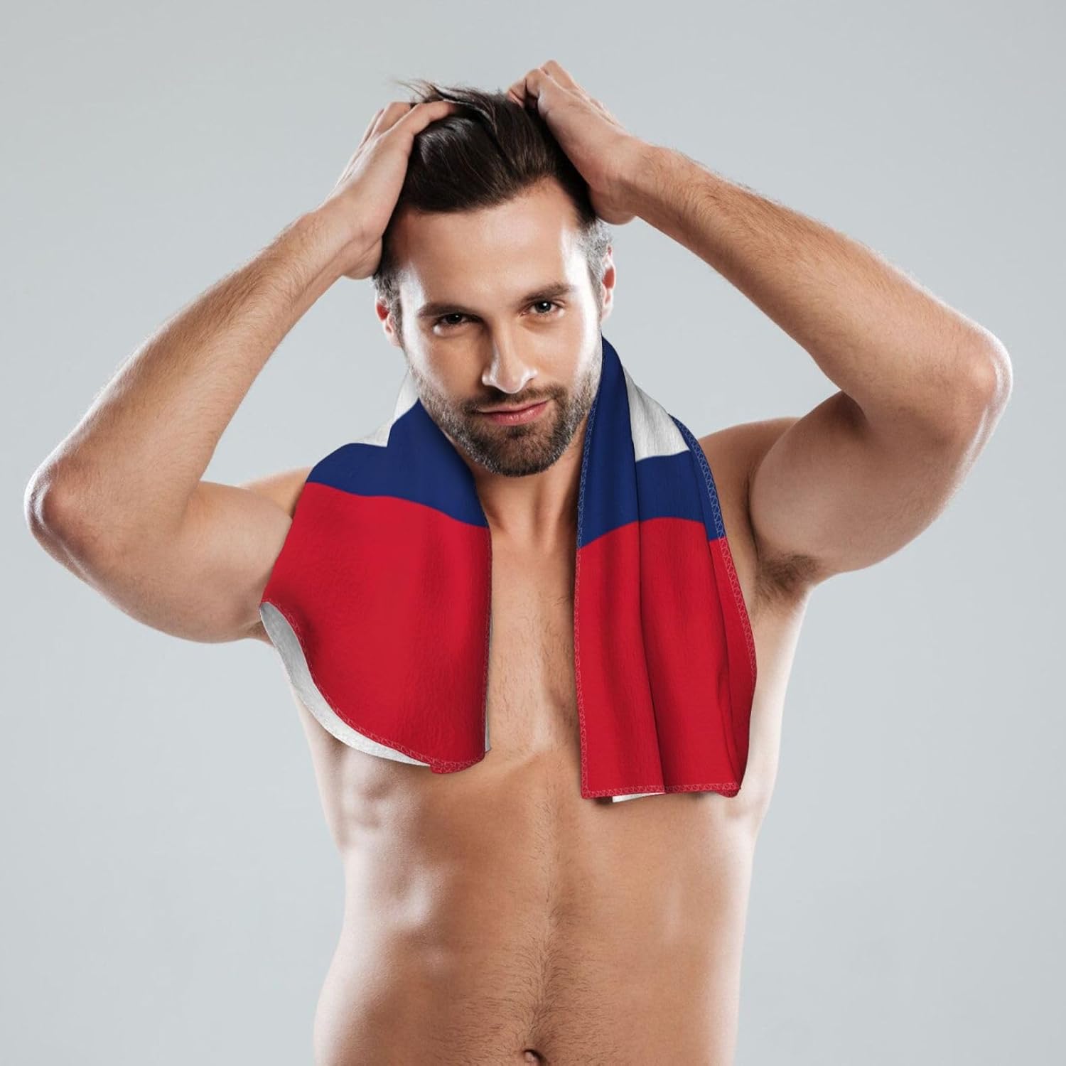 Flag of Laos Print Hand Towels for Kitchen, Decorative Bathroom Towels Decor Farmhouse Cute for Men Women Gifts