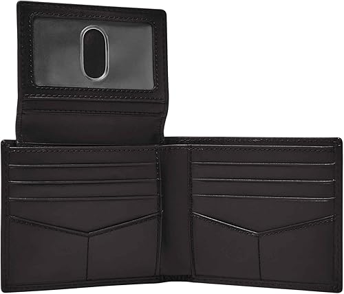 Miniatura 10 de Fossil Mens Derrick Leather RFID-Blocking Bifold Passcase with Removable Card Case Wallet