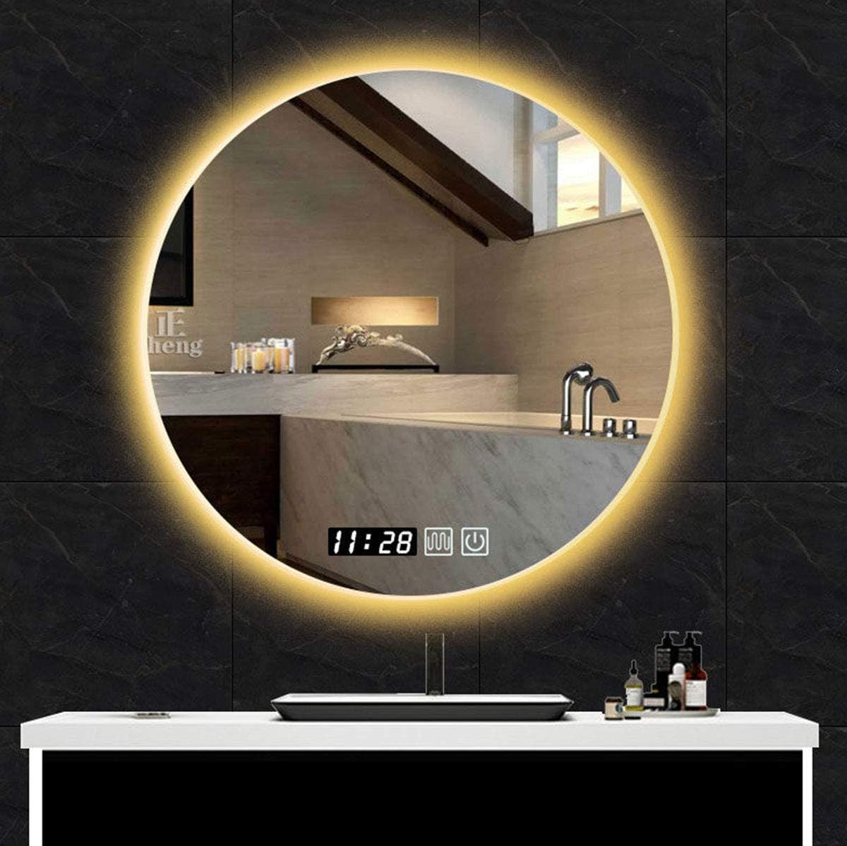 Bathroom Mirrors Home Illuminated Led WallMounted Bathroom Mirror L&ED