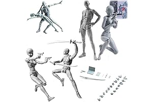 Action Figures Body-Kun DX & Body-Chan DX: Essential Tools for Artists