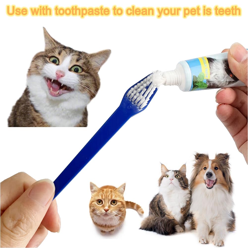 Dog Toothbrush Set of 8 – Dual Headed Dental Hygiene Brushes for Small to Large Dogs, Easy Teeth Cleaning & Dental Care,Dog Tooth Brushes for Small to Large Dogs, Cats, and Most Pets - image 4