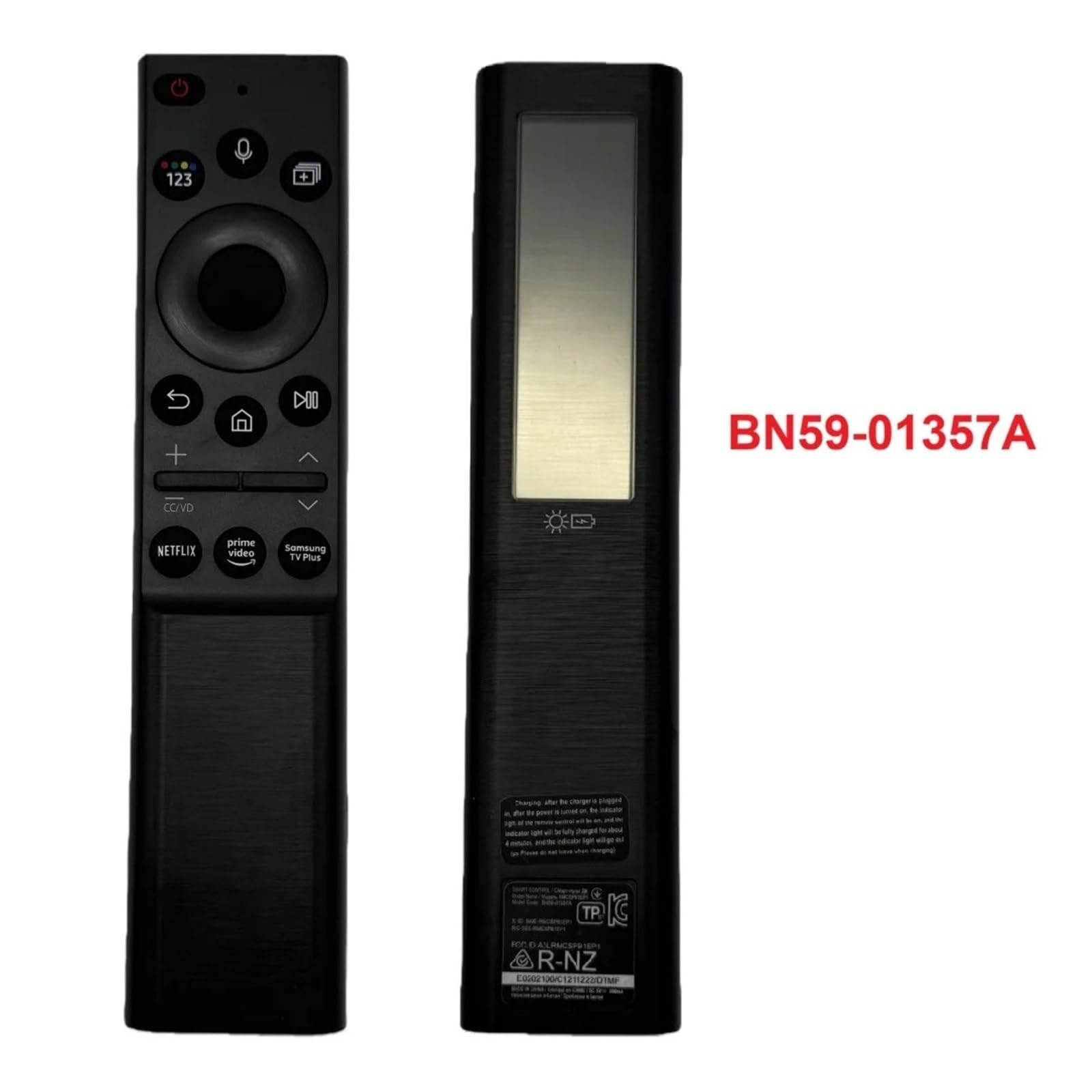 Control Remoto por Voz De Repuesto BN59-01357A, Compatible con Control Remoto De Carga Solar Sam-Sung TV For TV 4K 8K QLED BN59-01385A/01432A