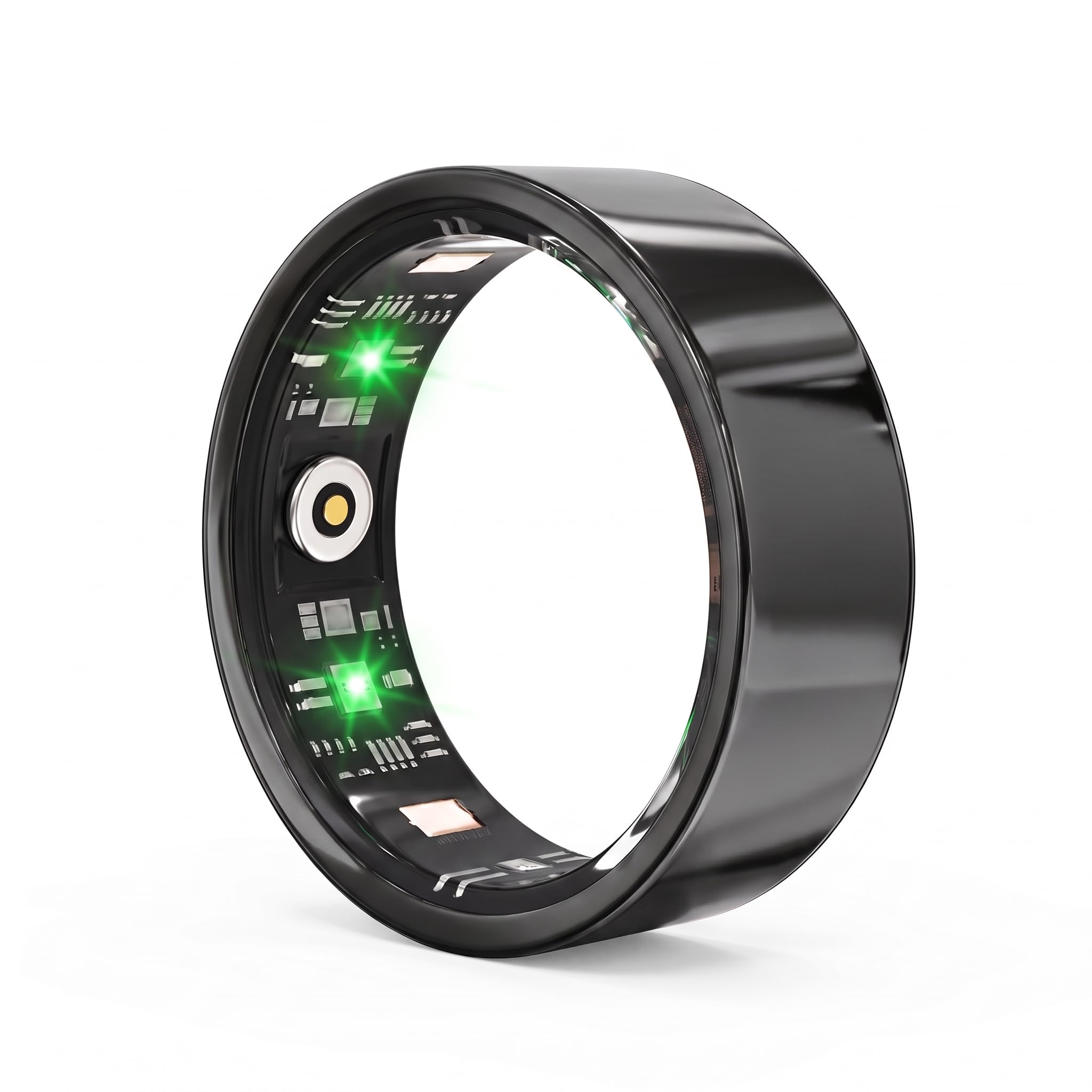 Luxelle Smart Ring Fitness Tracker with Sleep Monitor, Heart Rate, Blood Oxygen, Step Counter, 128 Sports Modes, IP68 Waterproof, Magnetic Charging, Compatible with iOS &amp; Android