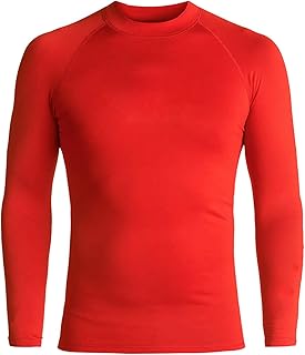 Long Sleeve Rashguard Sun Shirt-Red-YS/8