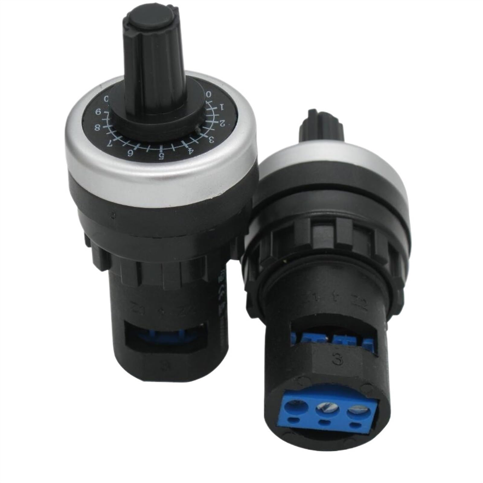 LA42DWQ-22 Potenciómetro giratorio de 22 mm de diámetro y 2 k ohmios, convertidor, regulador, inversor, interruptor de resistencia