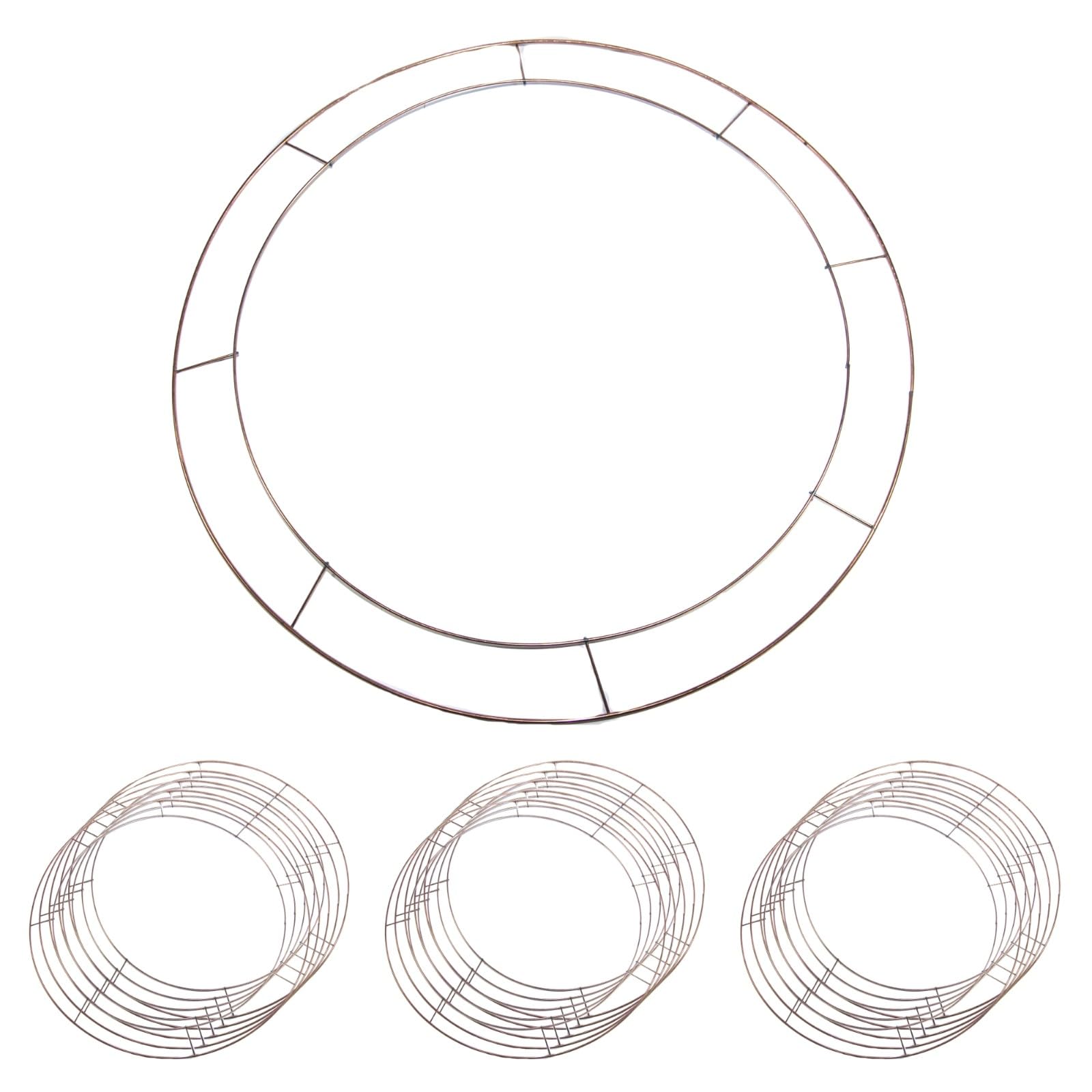 celloexpress 20"/51cm Flat Circle Metal Wreath Frame - Florist Ring Base Wreath Making Christmas Memorial Home Hanging Decorations (Pack of 25) — image 1