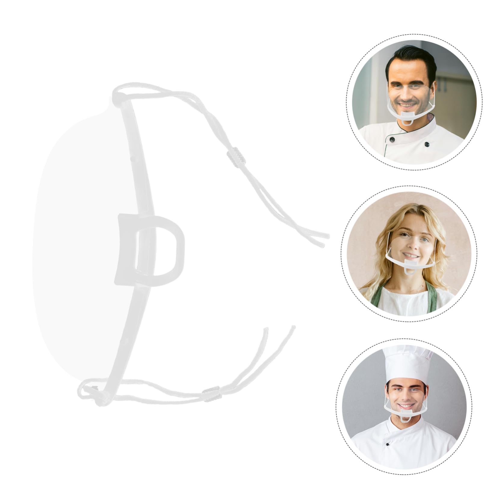 PRETYZOOM 100 Pièces Masque de Chef Masque de Restaurants Masque de Serveur Masque Anti-buée Hygiène Alimentaire Masques Masque Facial Masque de Cuisine pour Restaurants Masque de Barbecue