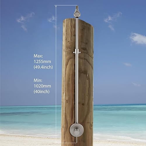 Miniatura 2 de Aolemi Kit de ducha al aire libre, sistema de ducha al aire libre con cabezal de ducha de alta presión, grifo de ducha al aire libre, ducha