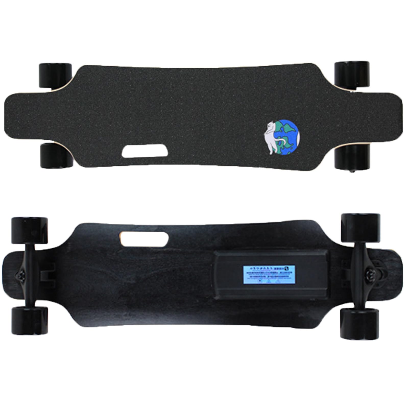 Pwekzxt C Electri Skateboard With Remote,Electri Longboard Skateboard, Omplete Ruiser Longboard Skateboard For Adults，Easy Arry Handle Design, Range 15Km,200Lb Apacity