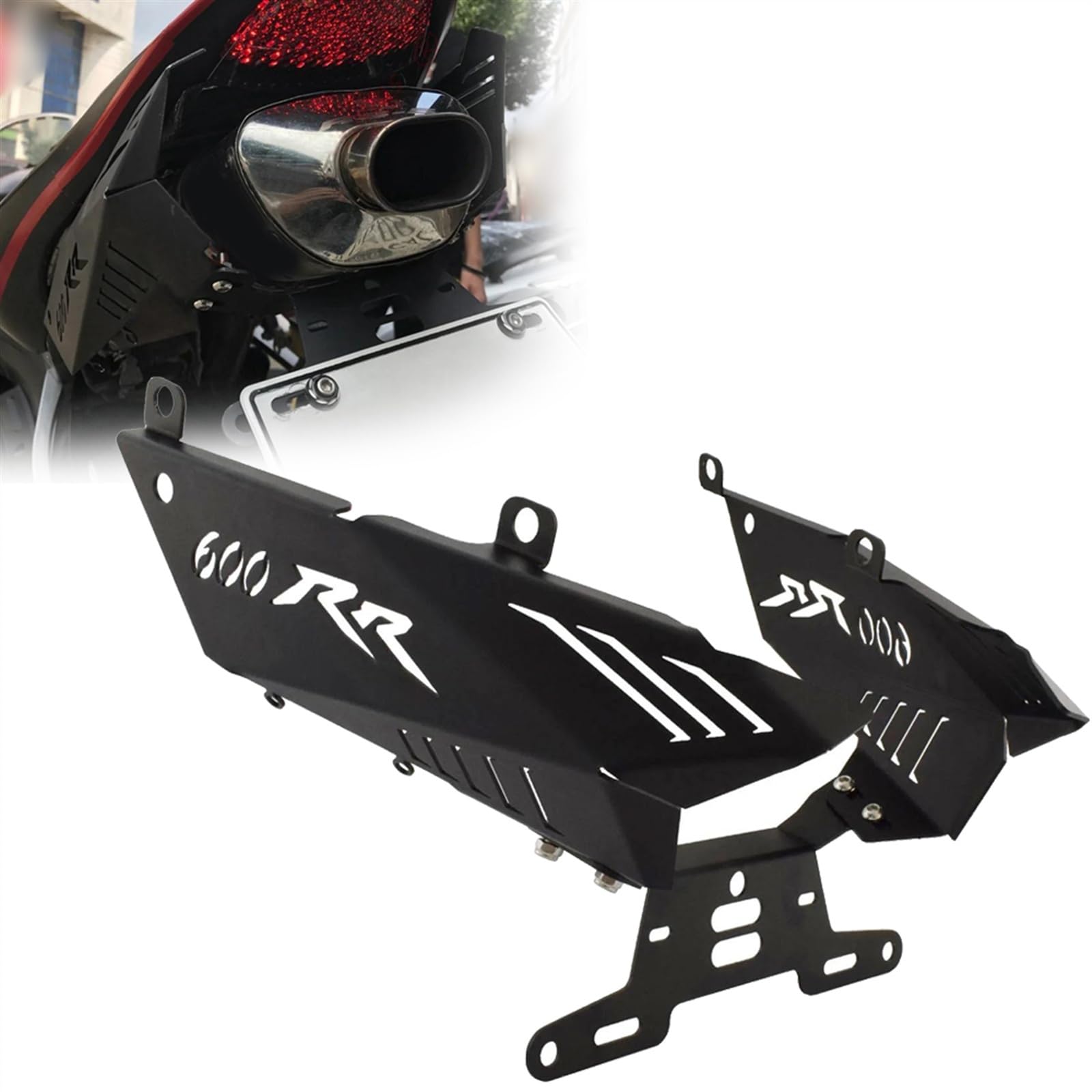 Telaio Supporto Targa Staffa Di Registrazione Parafango Per H&onda CBR600RR CBR 600 RR 2007 2008 2009 2010 2011 2012 Accessori