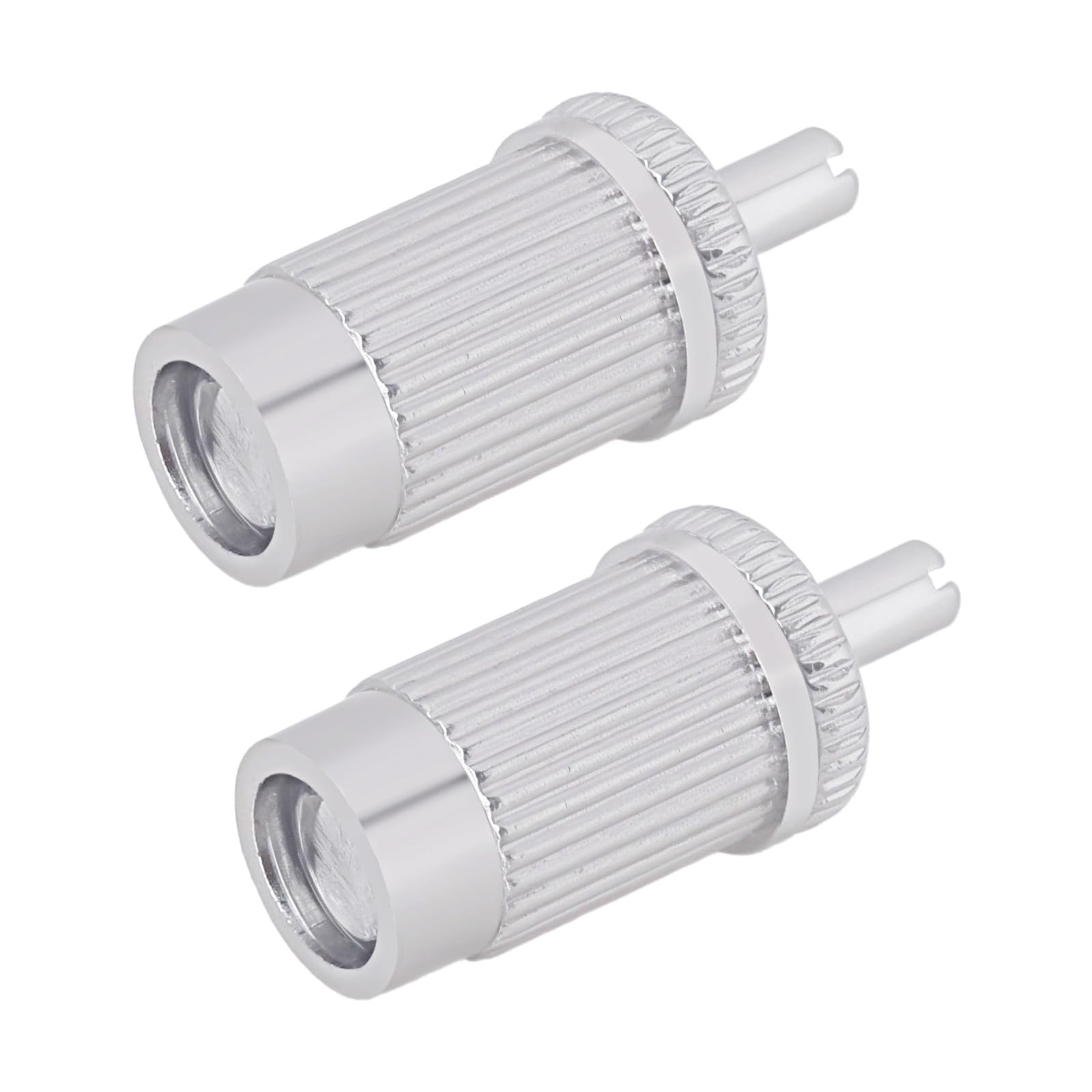 eMagTech 2pcs Silvery M8 Metric Guitar Bridge Installation Screw Insert Screw Sleeve 4mm Interface Compatible with LP Compatible with Epiphone Les Paul Electric Guitar