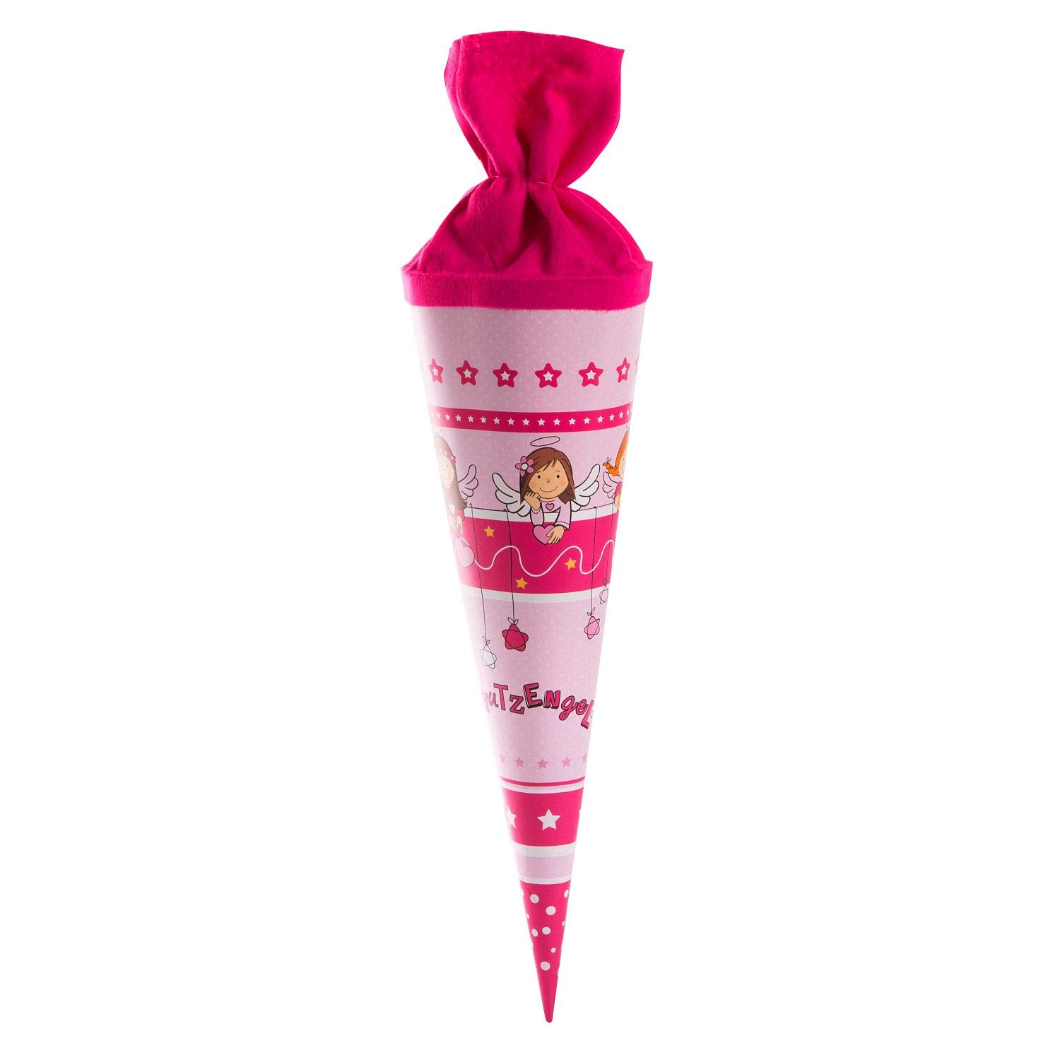 Goldbuch Cono per la scuola del fratello 35 cm rosa cartone laccato chiusura in feltro colorato