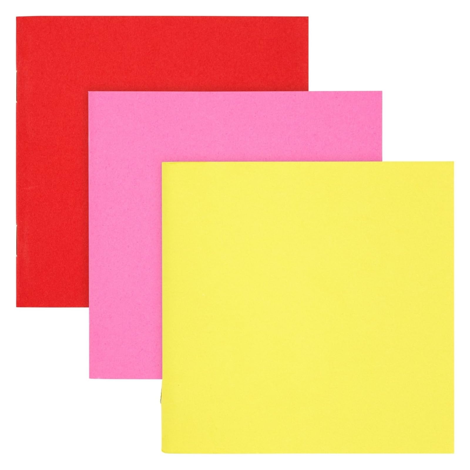 Paper Junkie Paquete de 48 cuadernos coloridos en blanco, a granel, mini cuadernos para niños, pequeños blocs de notas, diarios para dibujar, escribir (6 colores, 10 x 10 cm)