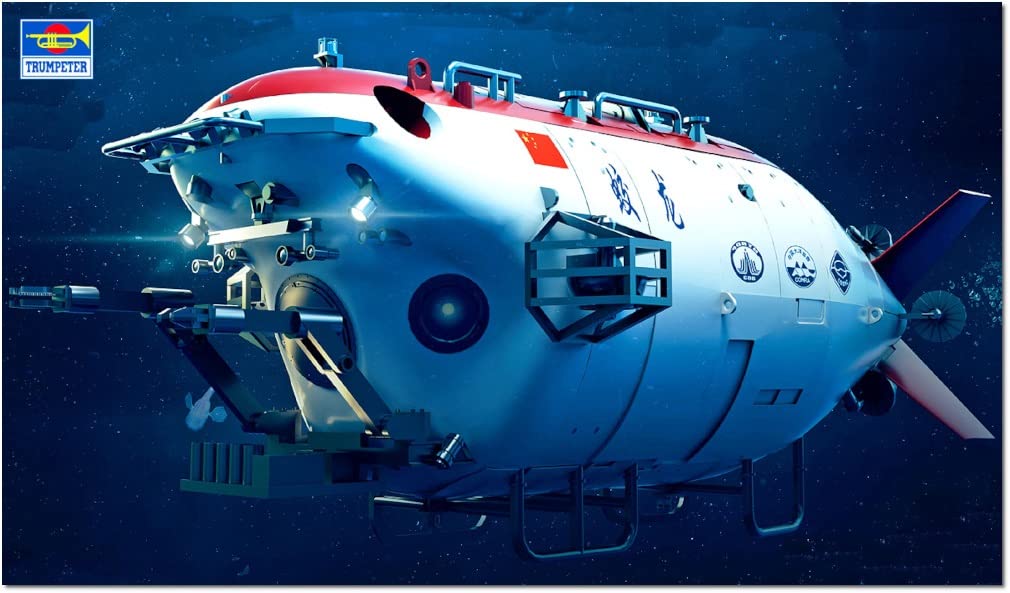 Trumpeter07331 Jiao Long 7000 m Manned Submersible Scale 1/72 Plastic Mounting Box
