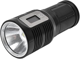 Camping Emergency Flashlight OLED Flashlight Five Lighting Modes Fast Charging Waterproof Multifunctional for Camping for Emergency Lighting