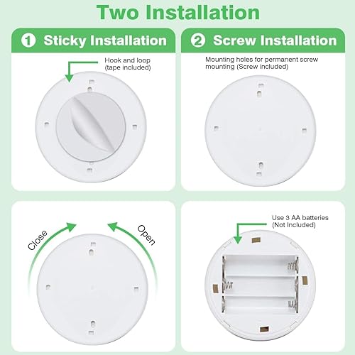 Miniatura 10 de Proyector LED inalámbrico RGB, luces de acento a pilas, luz de disco para interiores, luz vertical regulable con control remoto, blanco cálido de