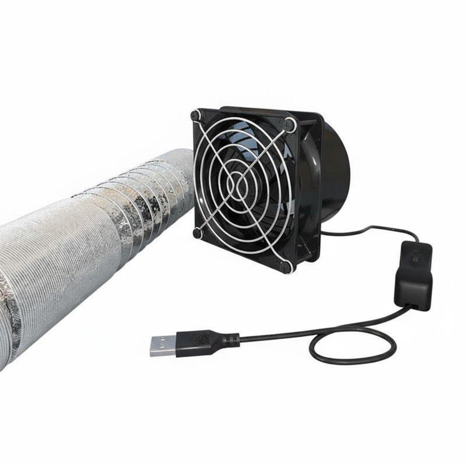 Fume Extractor Fan Installation Miniature Kitchen Exhaust Fan Compact Design Adjustable Speed Exhaust Blower for Renters, Students USB Fan W Switch 1M-image-16