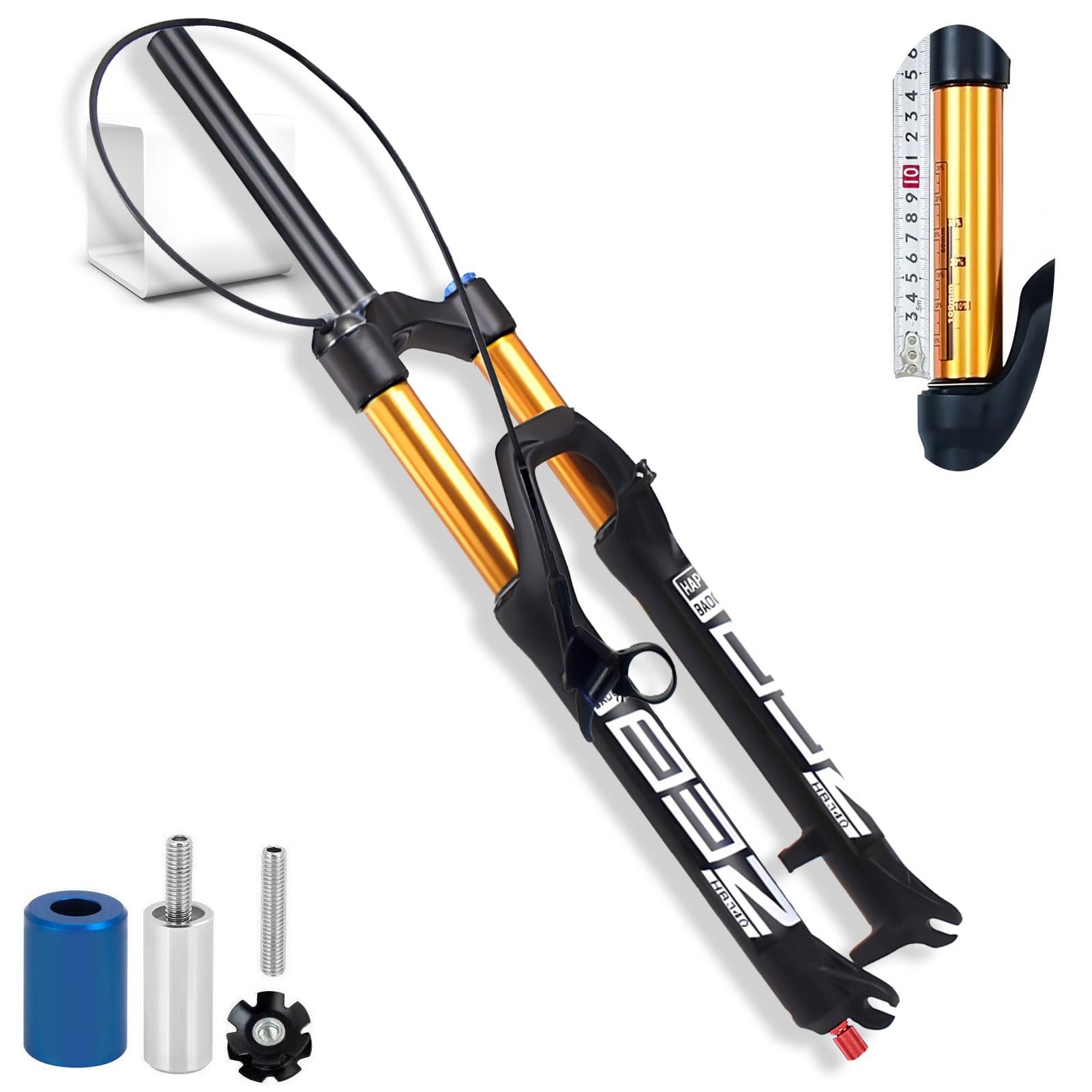 Widelec do roweru górskiego, 26, 27,5, 29 cali, 140 mm, przednie, 34 mm, wewnętrzna rura, zawieszenie pneumatyczne do AM, XC, MTB, Downhill Cycling