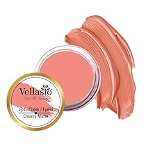 VELLASIO Organic Peach Lip and Cheek Tint – Matte Cream Blush