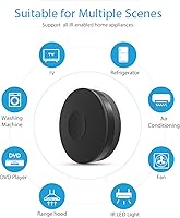 Vista 9 de Tuya - Control remoto IR inteligente, controlador de aire acondicionado inteligente, para TV, decodificador, luz, audio, DVD, etc., compatible
