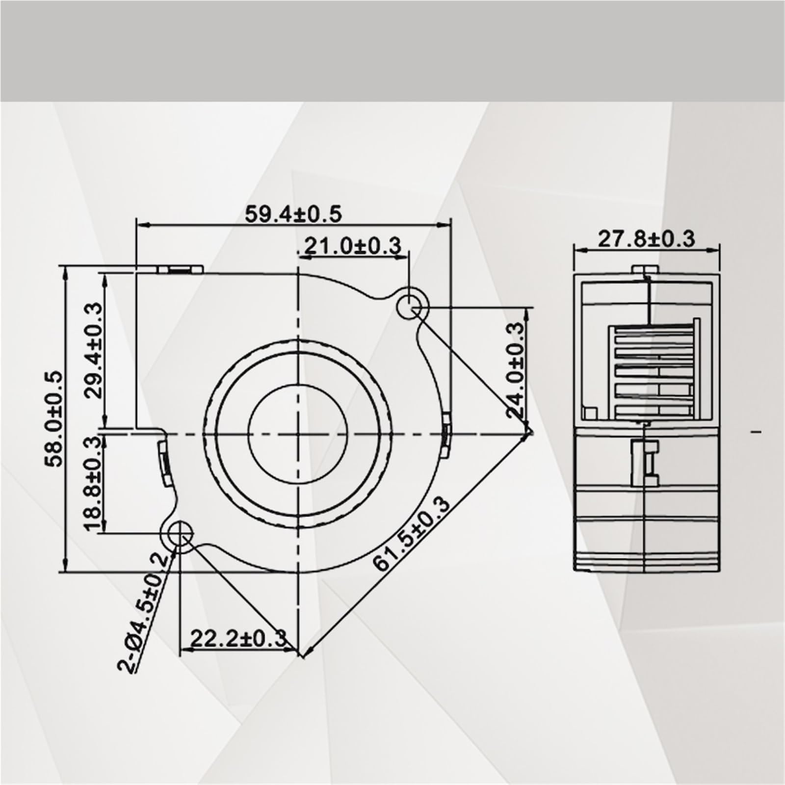5 V, 12 V, 24 V, 60 mm, 60 x 28 mm, DC dmuchawa wirnikowa Fa bezszczotkowa chłodnica 2-pinowa 6028 6 cm Heatsink Radiator (2 szt., 12 V Ball 2 pin)