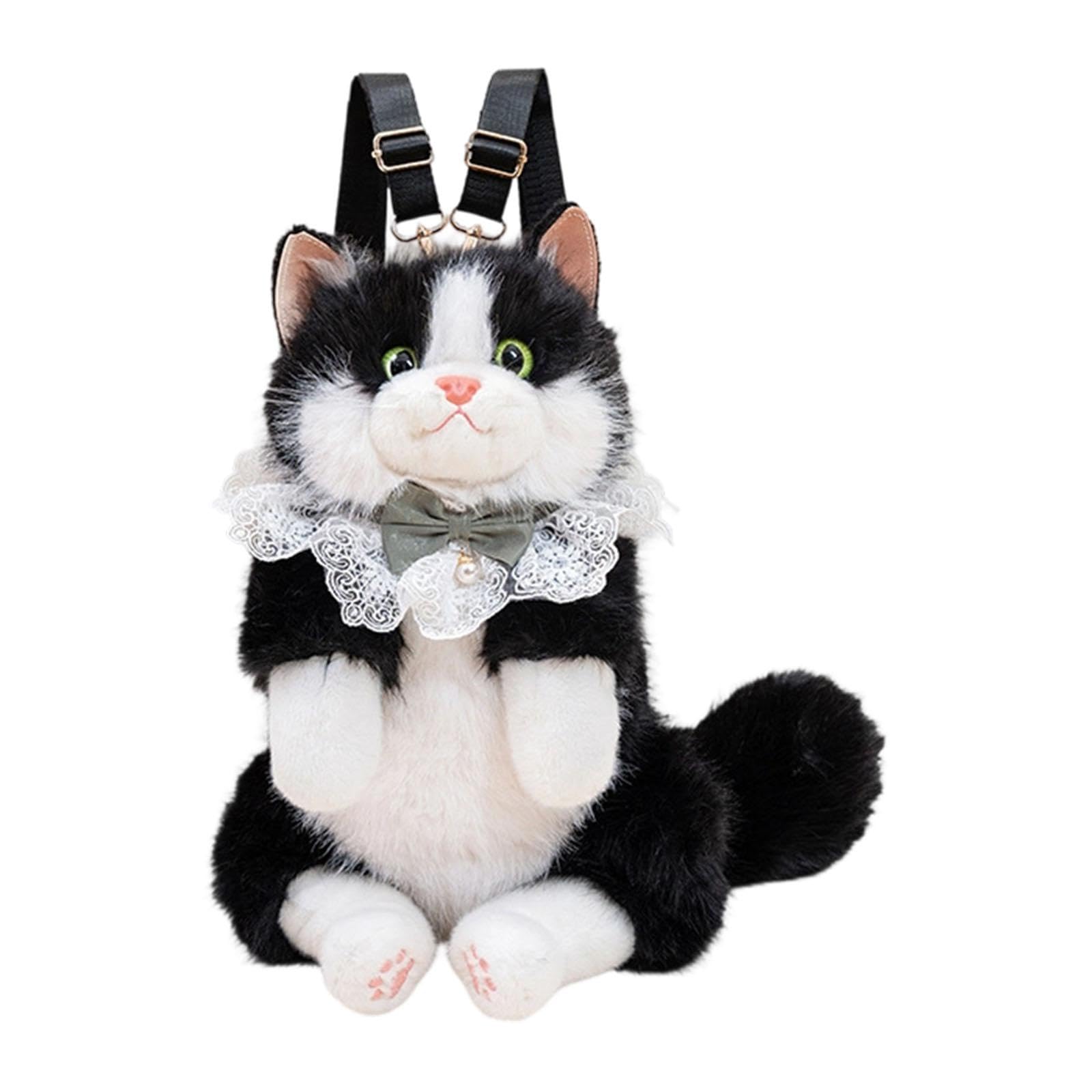 Ragdoll Cat Shaped Backpack Travel Backpack Cute Lightweight Fashion Daypack Black-image-25