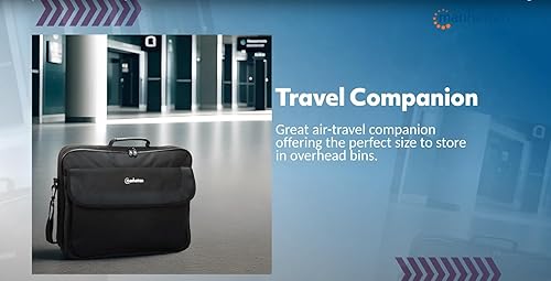 Miniatura 7 de MANHATTAN Bolsa de hombro para portátil - Estilo delgado maletín, apertura de concha, compartimentos acolchados