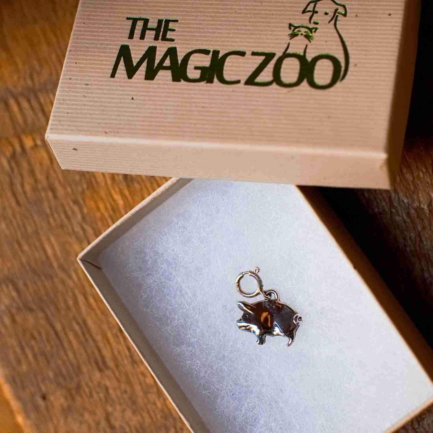 Sterling Silver Pig Charm for charm bracelet