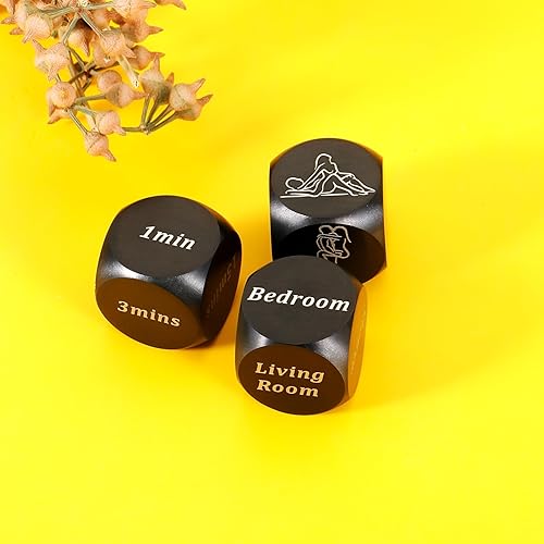Miniatura 5 de Regalos de aniversario para el día de San Valentín, dados para él y ella, divertidas 3 piezas de ideas de cita nocturna, dados para novio, pareja,